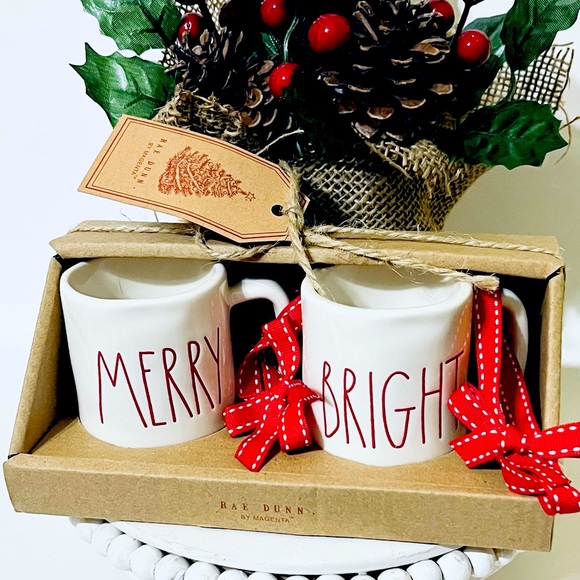 Rae Dunn Mini Mug Christmas tree ornaments - Picture 2 of 2